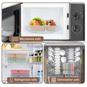 Luriseminger microwave-safe bento box supports quick reheats and meals on demand.