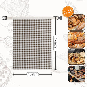 LURKA bread storage beeswax cotton linen pack provides extra-large capacity.