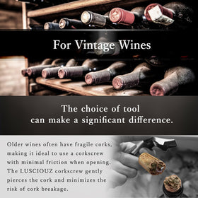 LUSCIOUZ Japanese design wine opener for professional use