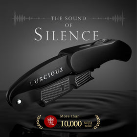 LUSCIOUZ silent corkscrew in use with no cork noise