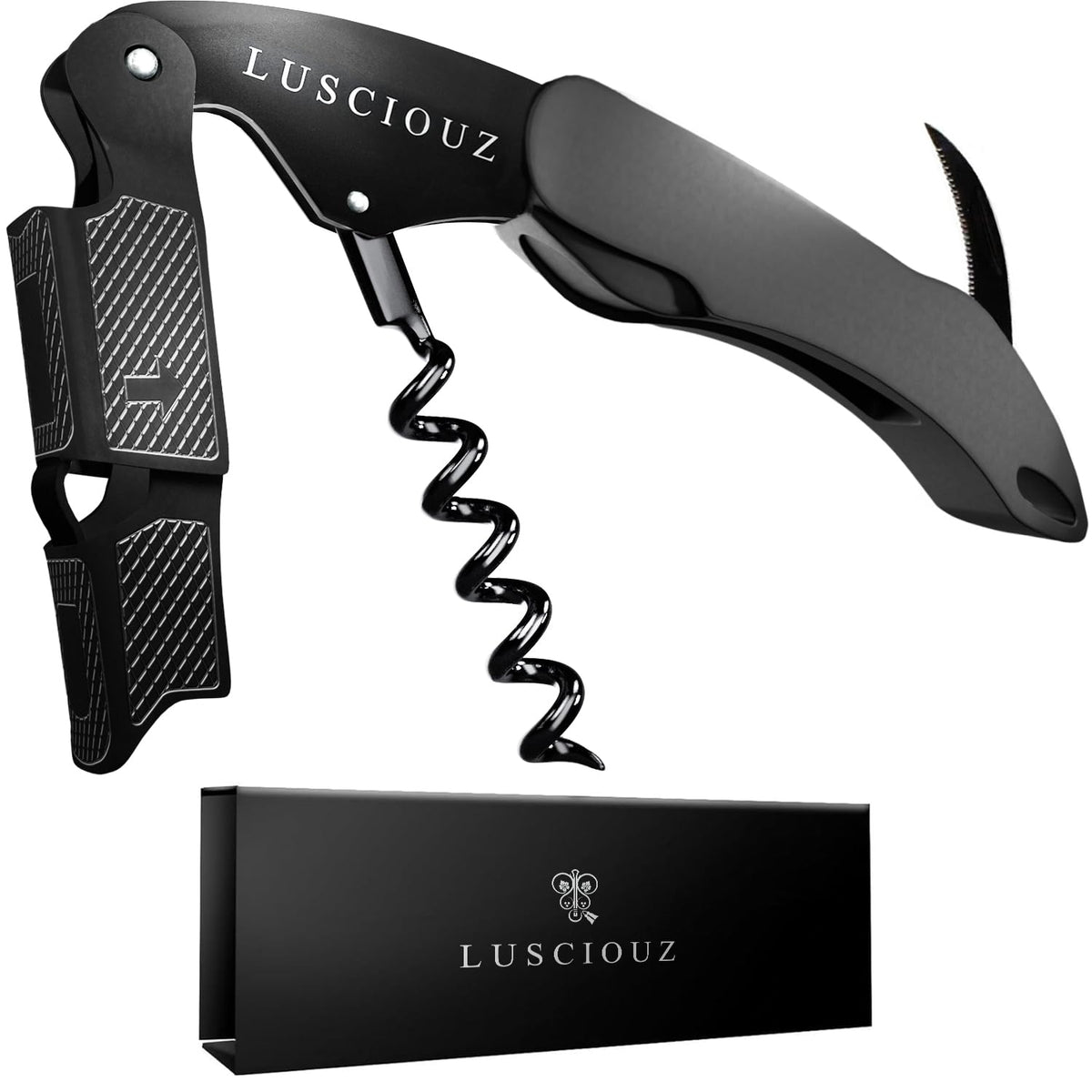 LUSCIOUZ zero-resistance helix corkscrew smoothing cork removal