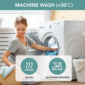 LUSHVIDA machine-washable under 30°C keeps fabric looking fresh.