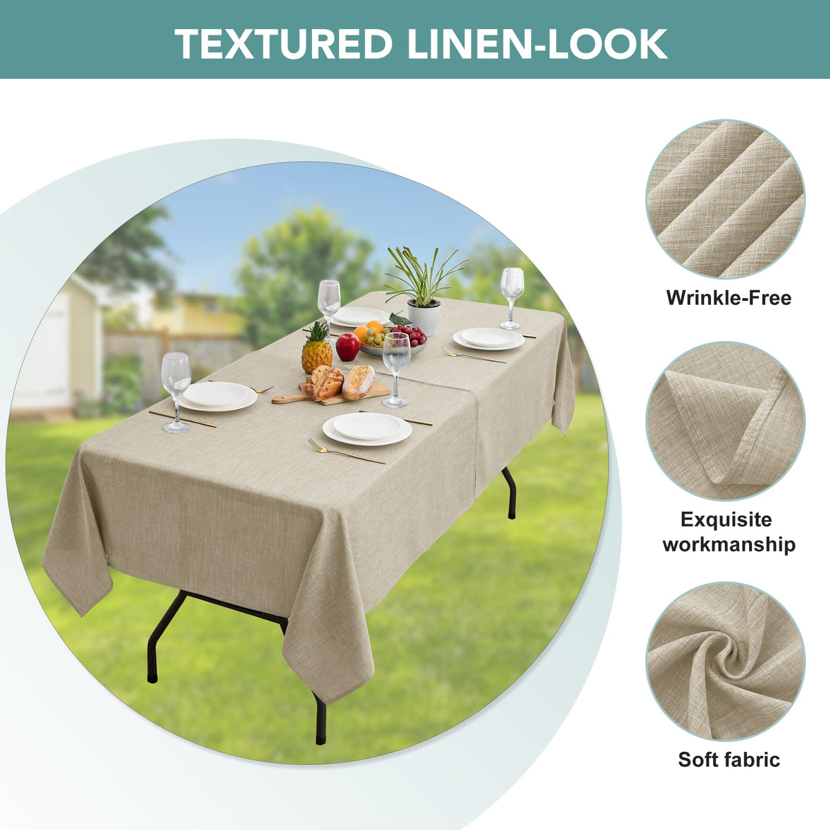 LUSHVIDA natural color option complements any outdoor setting.