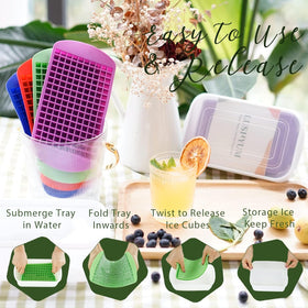LUSHYUM BPA-free silicone material ensures safe ice making.