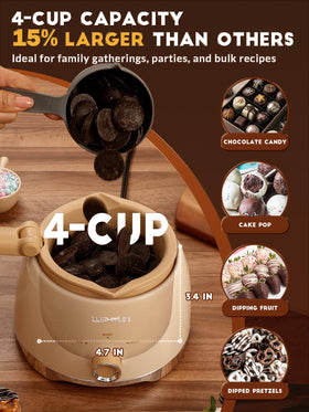 LUSHYUM durable silicone insert resists cracking for long-term chocolate making