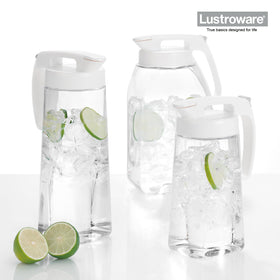 Lustroware QuickServe pitcher made in Japan signaling quality craftsmanship.