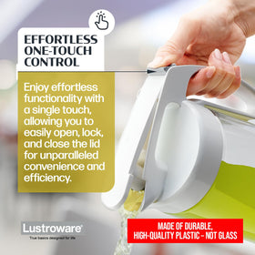 2.1 liter capacity suits family servings and gatherings.