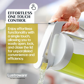 Lustroware QuickServe pitcher white finish perfect as a fridge carafe.