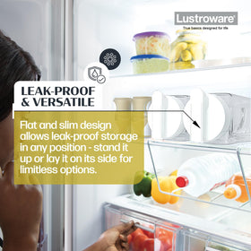 Lustroware SlideServe Slim Pitcher dishwasher-safe for easy cleanup