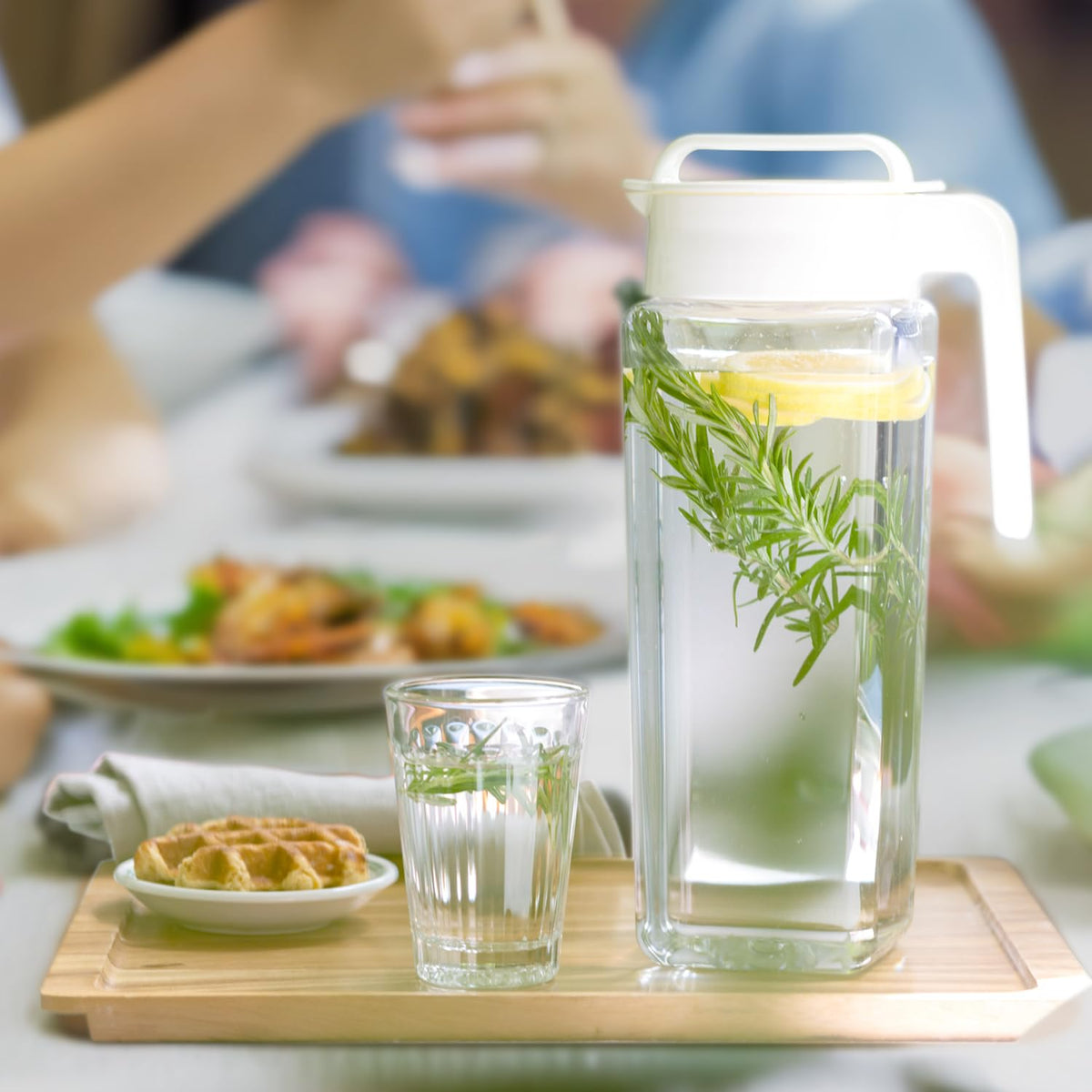 Lustroware TwistServe Pitcher remains dishwasher safe for quick cleaning