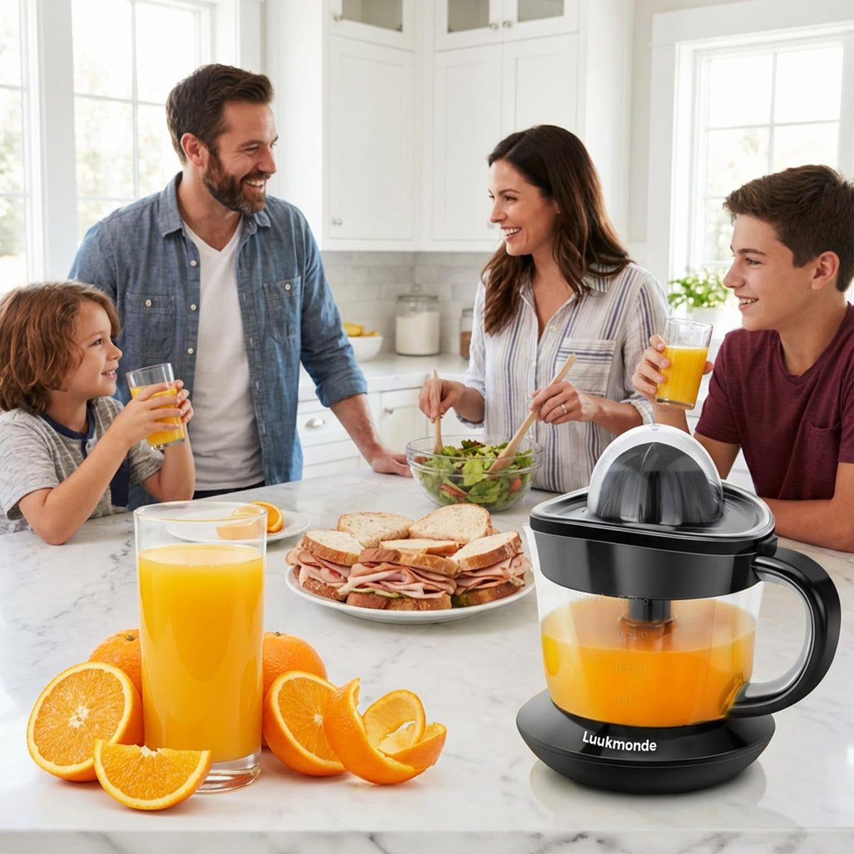 LUUKMONDE dishwasher-safe parts for simple cleanup after juicing