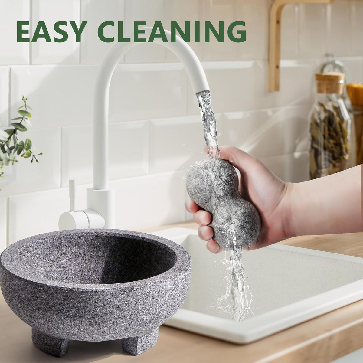 Luvan 8-inch mortar-pestle enhances home cooking rituals.