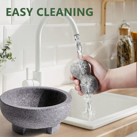 Luvan 8-inch mortar-pestle enhances home cooking rituals.