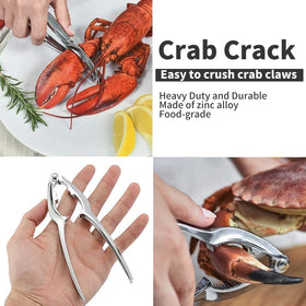Luvan crab forks helping pick meat cleanly from shells.