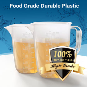 Luvan large-capacity pitcher with durable, long-lasting markings.