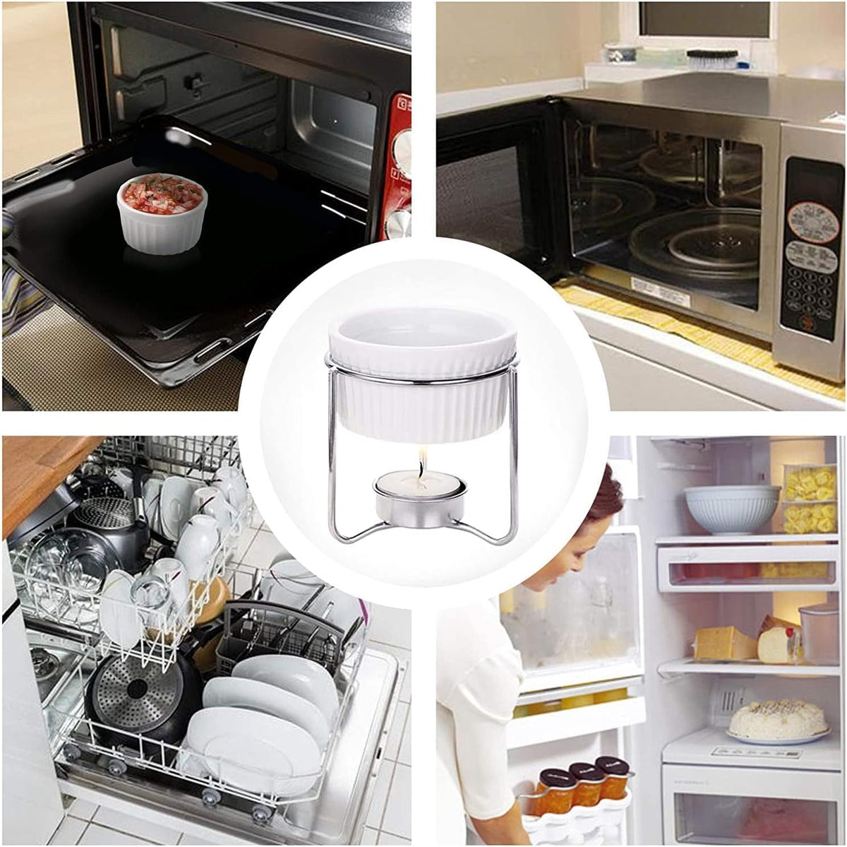 Luvan ceramic ramekins are dishwasher, microwave, and oven safe for easy cleanup.