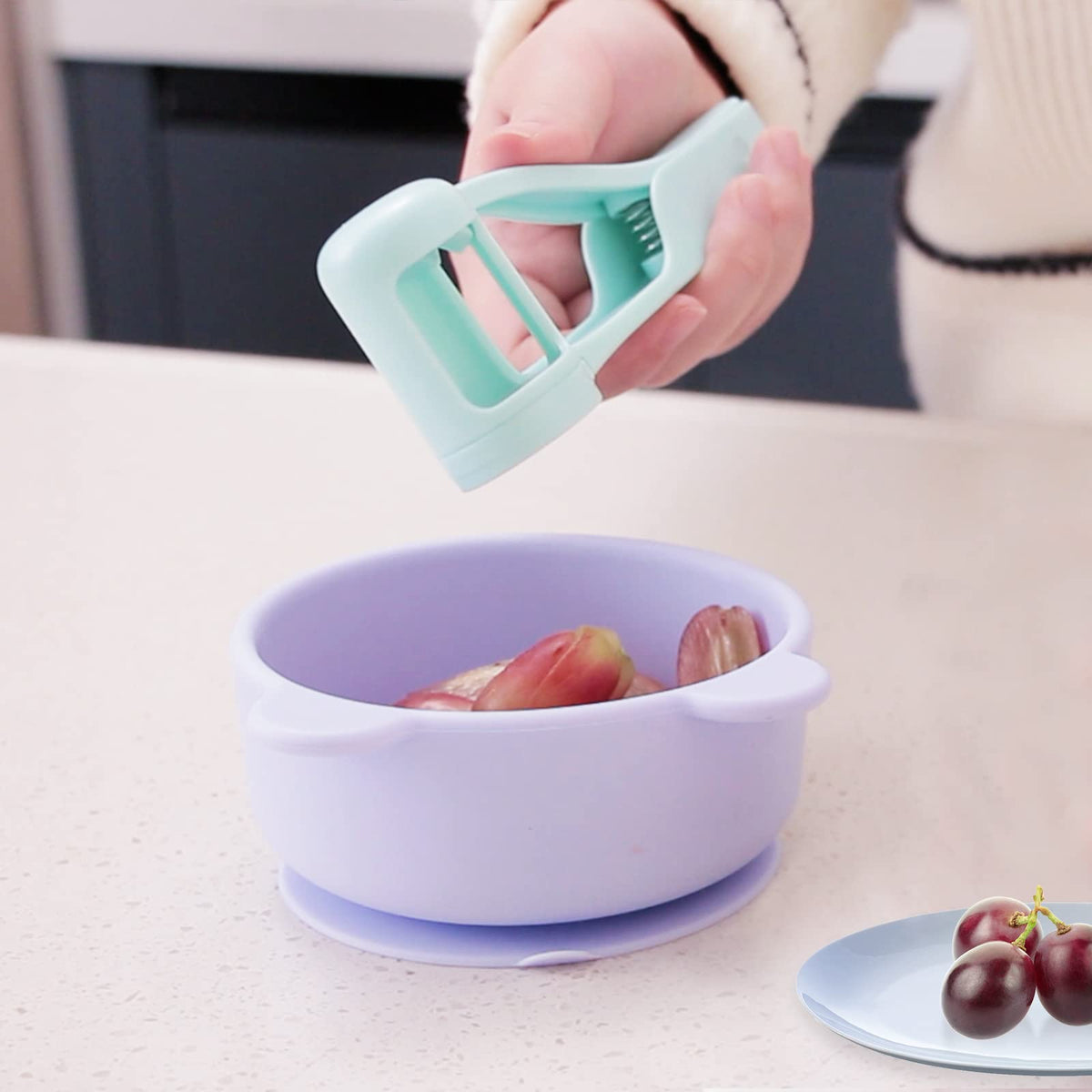 Luvan grape cutter is easy to clean and dishwasher-safe for busy kitchens.