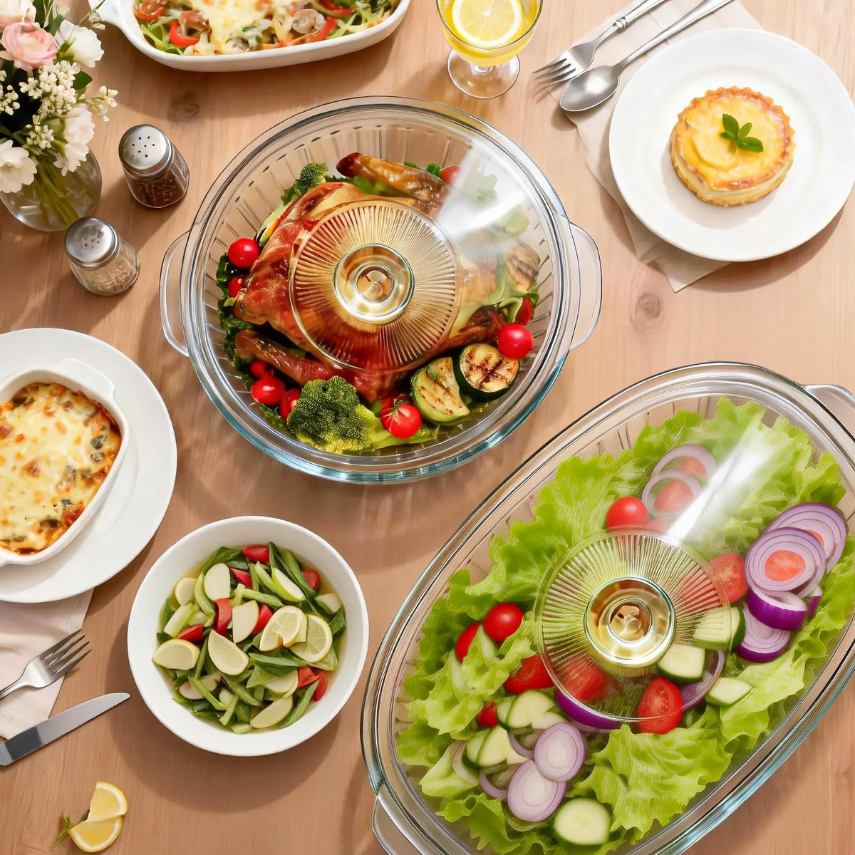 Luvan elegant glass casserole dish makes a stylish gift for home cooks