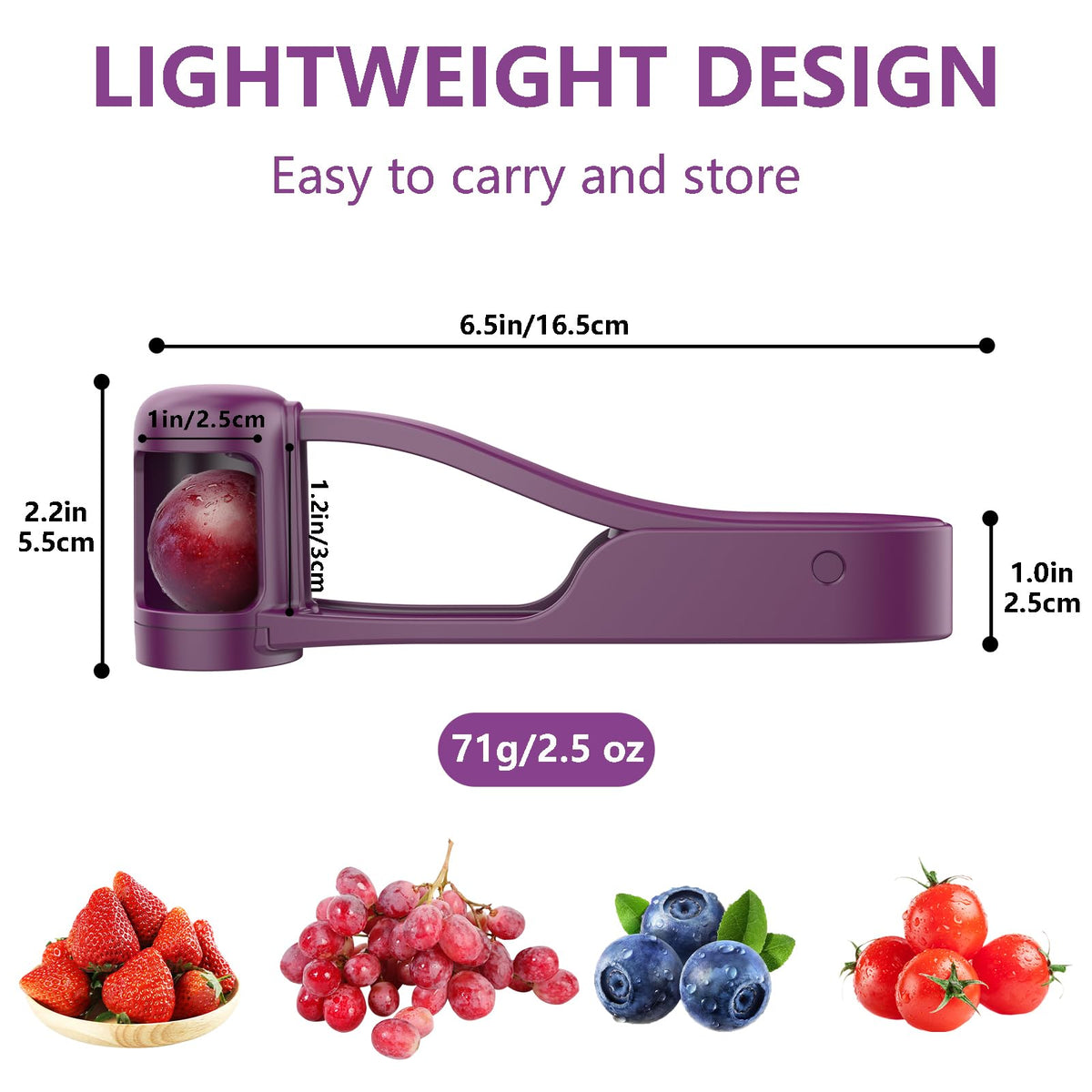 Luvan Grape Cutter blades close-up showing stainless steel precision.