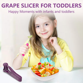 Luvan Grape Cutter helping parents create playful fruit plates.