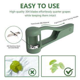 Luvan Grape Cutter handles varied fruits for colorful plates.