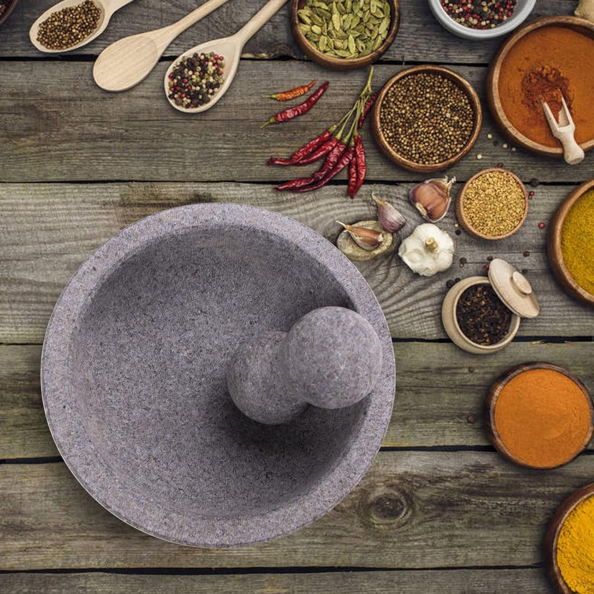 Luvan kitchen decor stone bowl adds style to any counter.