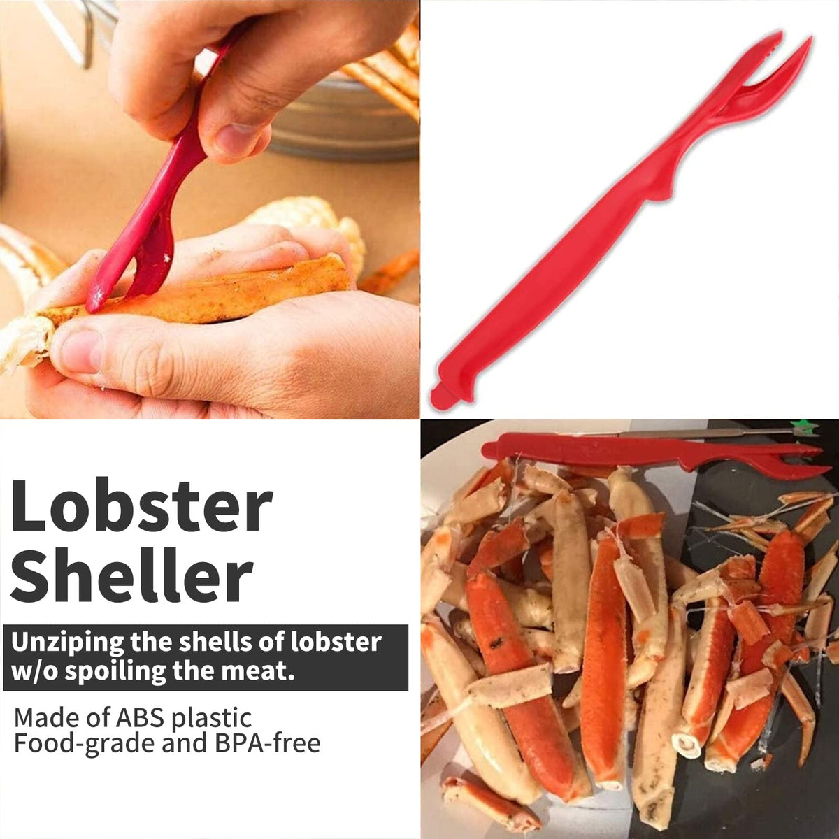 Luvan seafood scissors cut and trim shells with precision.
