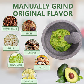 Luvan mortar and pestle used for spices, nuts, and herbs.