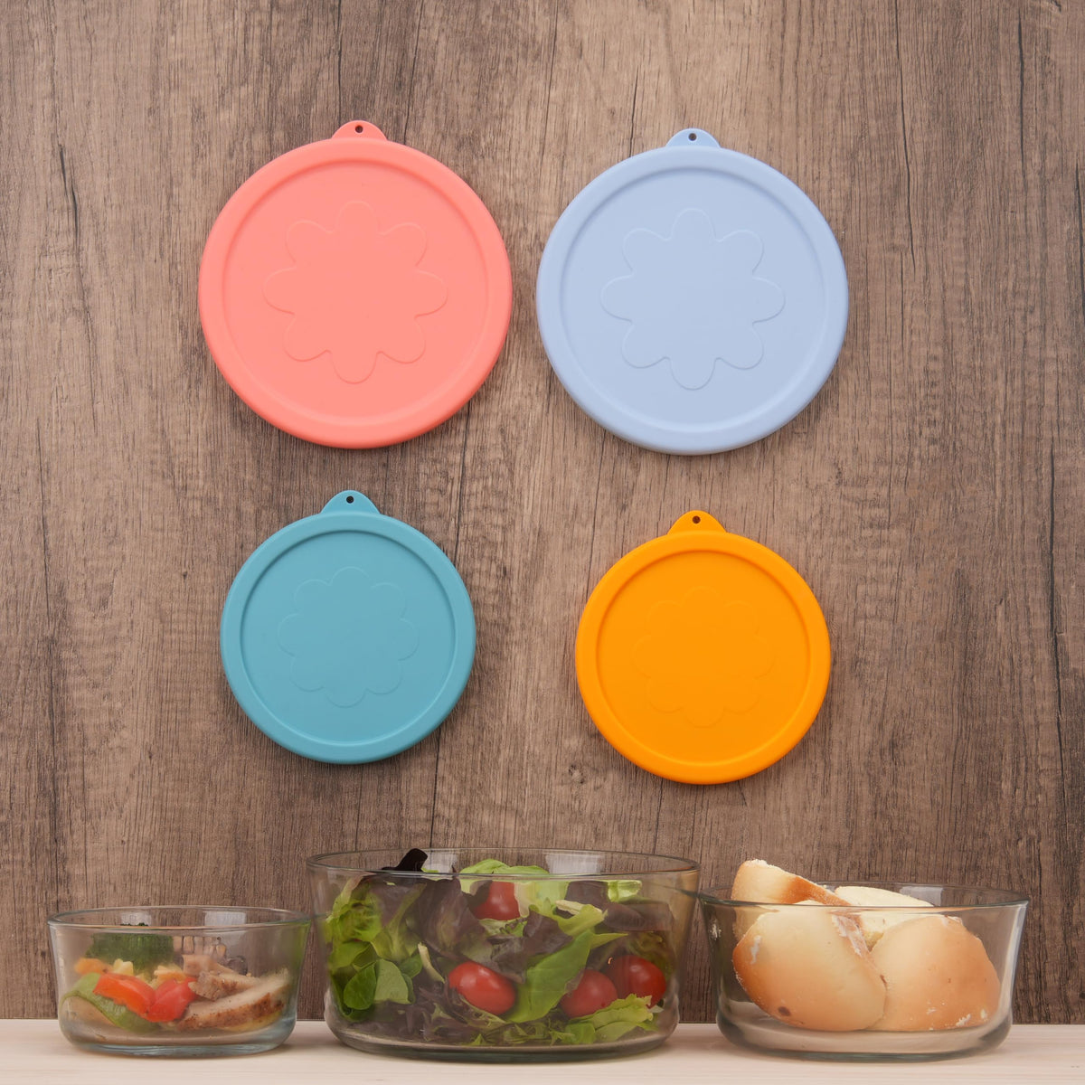 LUVCOSY 4-pack lid bundle keeps bowls organized.