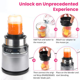 LUVCOSY adapter is dishwasher-safe for quick cleanup after blending.