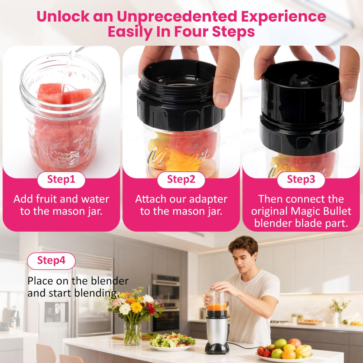 LUVCOSY leak-proof connection with grip-friendly rim ensures stable installation.