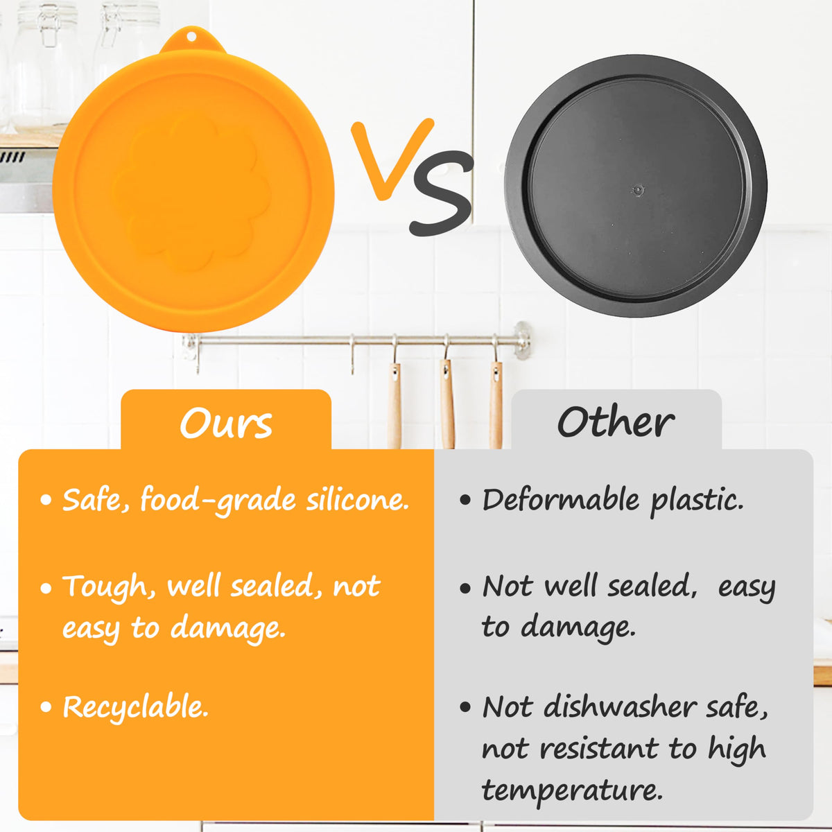 LUVCOSY lids are safe for microwave, dishwasher, and freezer applications.