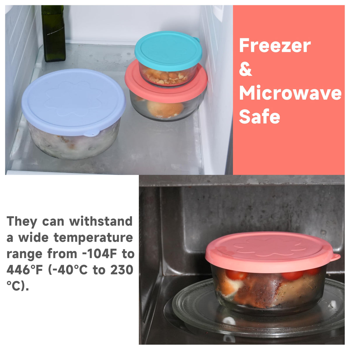 LUVCOSY microwave-safe lid suitable for quick reheats.