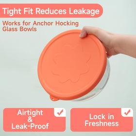 LUVCOSY silicone lid close-up shows leak-proof seal.