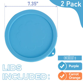 LUVCOSY silicone lids show dishwasher safety for easy cleanup.