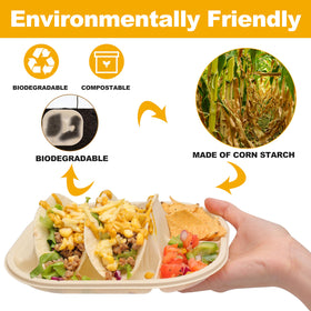 LUVCOSY sturdy, thick taco plate design for mess-free serving.