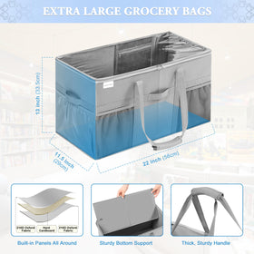 LUVHOMEE tote bag front with mesh pockets for small items