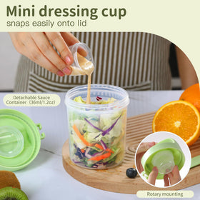 LUXEAR mini-cup stores jam or dressing for flavor control.