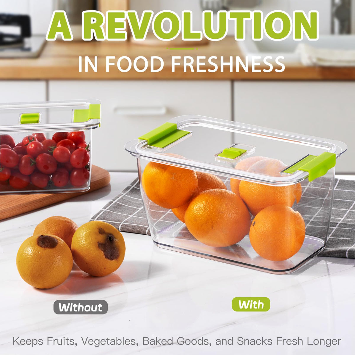 LUXEAR durable scratch-resistant lid supports reliable stacking