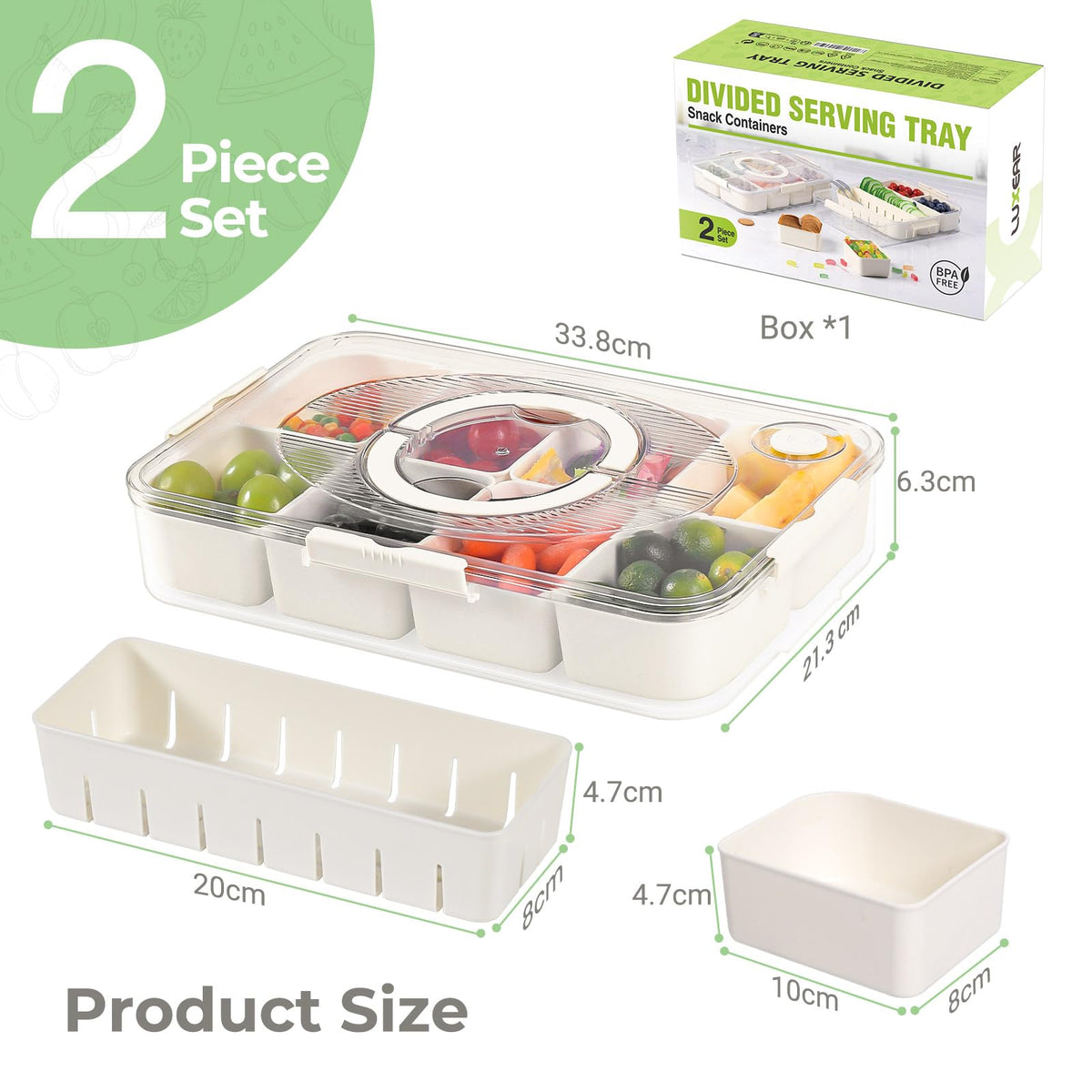 LUXEAR Snackle Box sealing ring close-up shows airtight performance for travel.