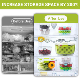 LUXEAR vented fruit and vegetable containers demonstrating airflow control