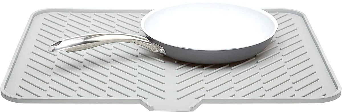 Luxet drying mat provides a compact, space-saving solution for small kitchens.