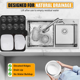 Luxet silicone mat is dishwasher-safe for quick maintenance