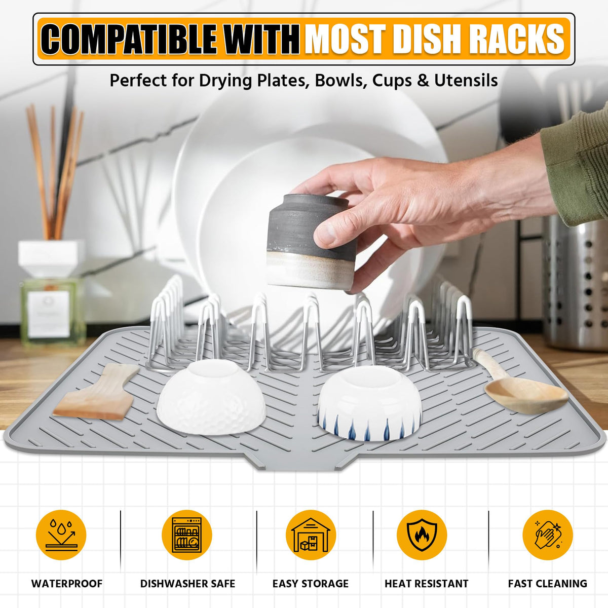 Luxet silicone material close-up highlights flexible, durable surface for everyday kitchen tasks.