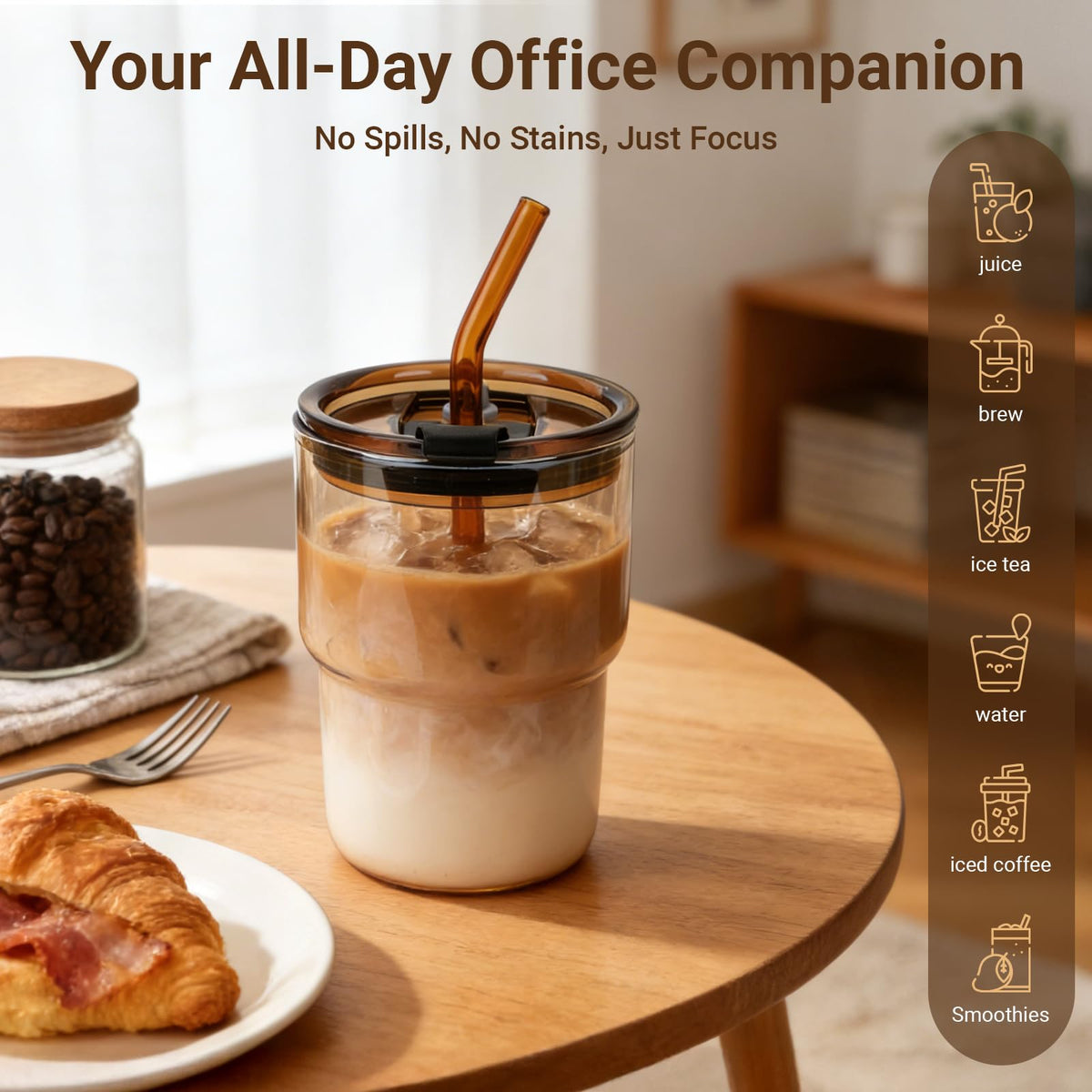 Luxfuel fits standard cup holders for car, gym, and desk.