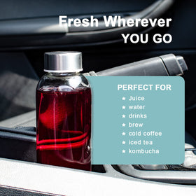 Luxfuel infused water bottle idea with colorful beverage options