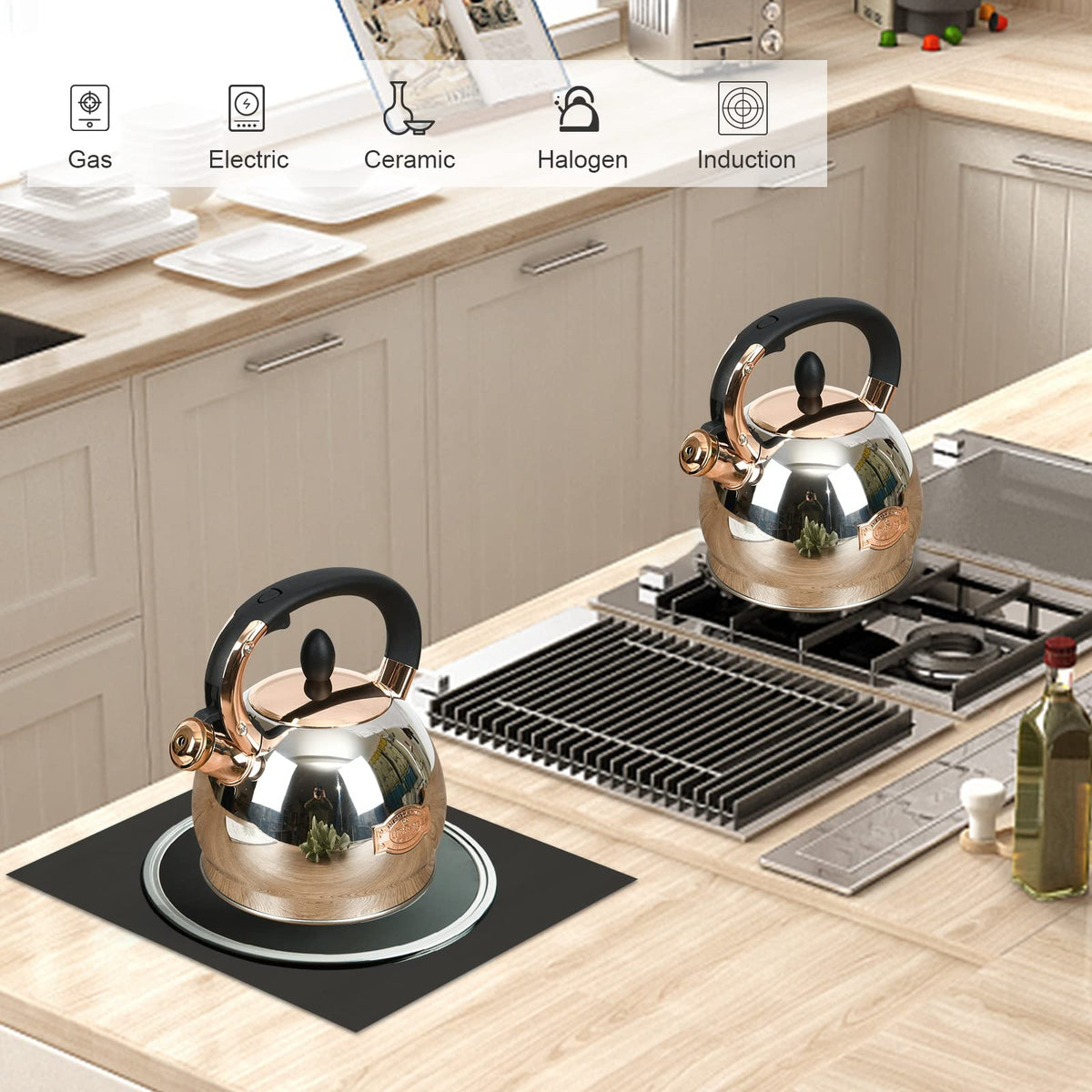 LUXGRACE 2.8‑quart capacity serves several cups at once.