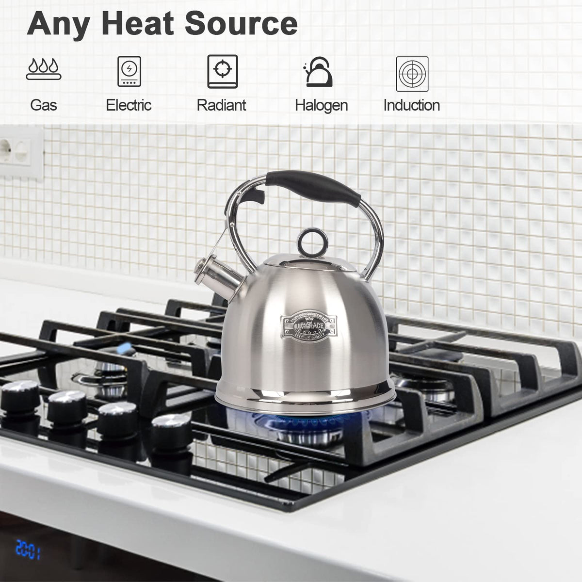 LUXGRACE stainless-steel-tea-pot-durable-body for everyday use and reliable performance.