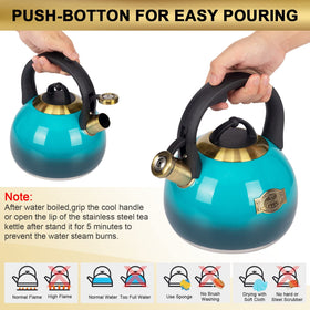 LUXGRACE kettle induction-compatible base fits multiple stoves.