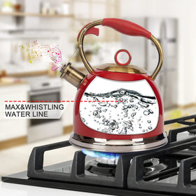 LUXGRACE tea kettle one-hand pour with ergonomic grip